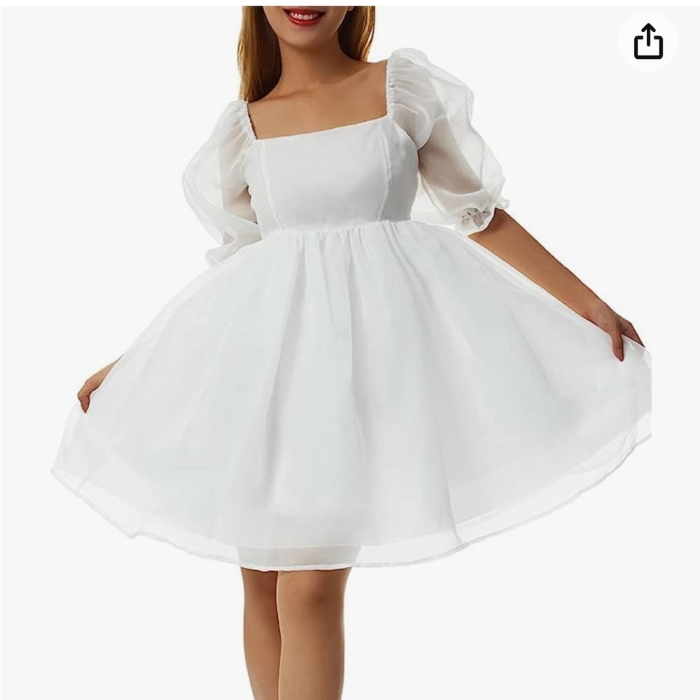 NEW Women’s Puff Sleeve Tulle Dress